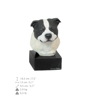 Staffordshire Bull Terrier ręcznie pomalowana statuetka Art-Dog